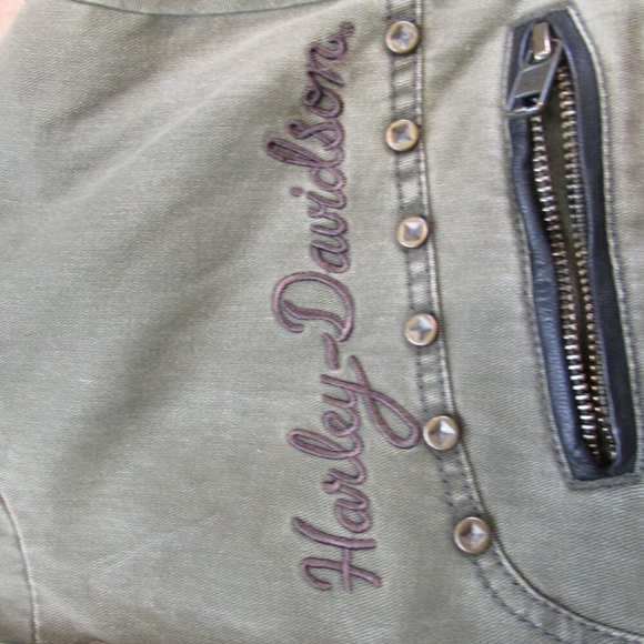 Harley Davidsons Women XL hooded canvas jacket - Picture 5 of 16